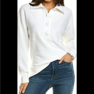 Rebecca Taylor Pink Cream Long Sleeve Polo Shirt